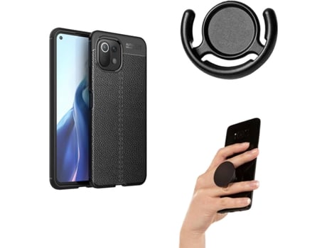 Carcasa, Popsocket y Soporte Xiaomi Mi 11 Lite 5G Rugged Leather
