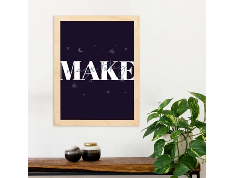 Póster NACNIC Haz Magia con Diseño de Rótulo y Mensajes Motivacionales Para El Día A Día.