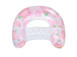 Silla Hinchable Para Piscina Con Portavasos Y Respaldo Juguete Para Fiestas En La Piscina Con Forma De Flor Rosa Siurn
