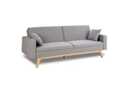Sofá Cama Gris Claro NALUI Reine 3 Plazas