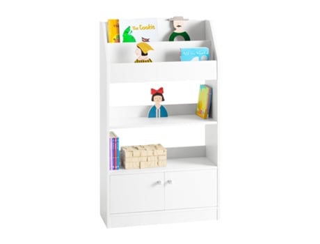 Estantería estándar Infantil para Libros SoBuy KMB11-W Blanco