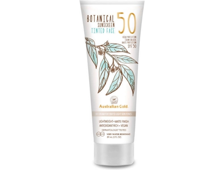 Protector Solar Facial AUSTRALIAN GOLD BB Fair to Light SPF 50 (88 ml)