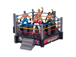 Ring de lucha libre de juguete con cuerdas flexibles para niños de 3 a 14 años.