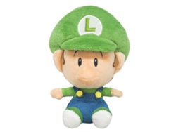 Peluche Super Mario Baby Luigi de 16 cm, mixto, para mayores de 3 años