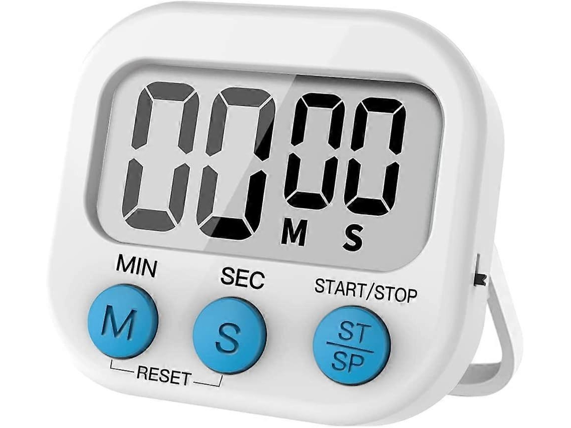 Temporizador De Cocina Digital Con Lcd Grande, Alarma Fuerte, Magnético Y Función Cronómetro Para Cocina Y Repostería