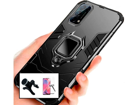 Carcasa, Protector y Soporte Auto Reforzado Oppo Find X3 Lite PHONECARE Military Defender Negro