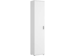 Armario Multiusos 1 Puerta DKIT Fit (Blanco - 190x39x35 cm)