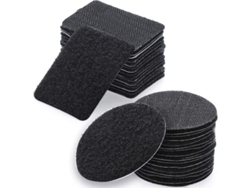 Cinta adhesiva de doble cara, resistente cinta de velcro para superficies lisas y limpias, ideal para organizar y ensamblar diversos objetos del hogar (20 pares)