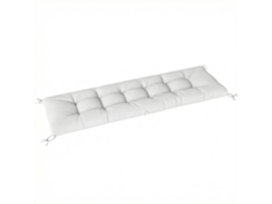 Cojín Para Asiento De Exterior Uv50 198x65x13 Cm Color Crema