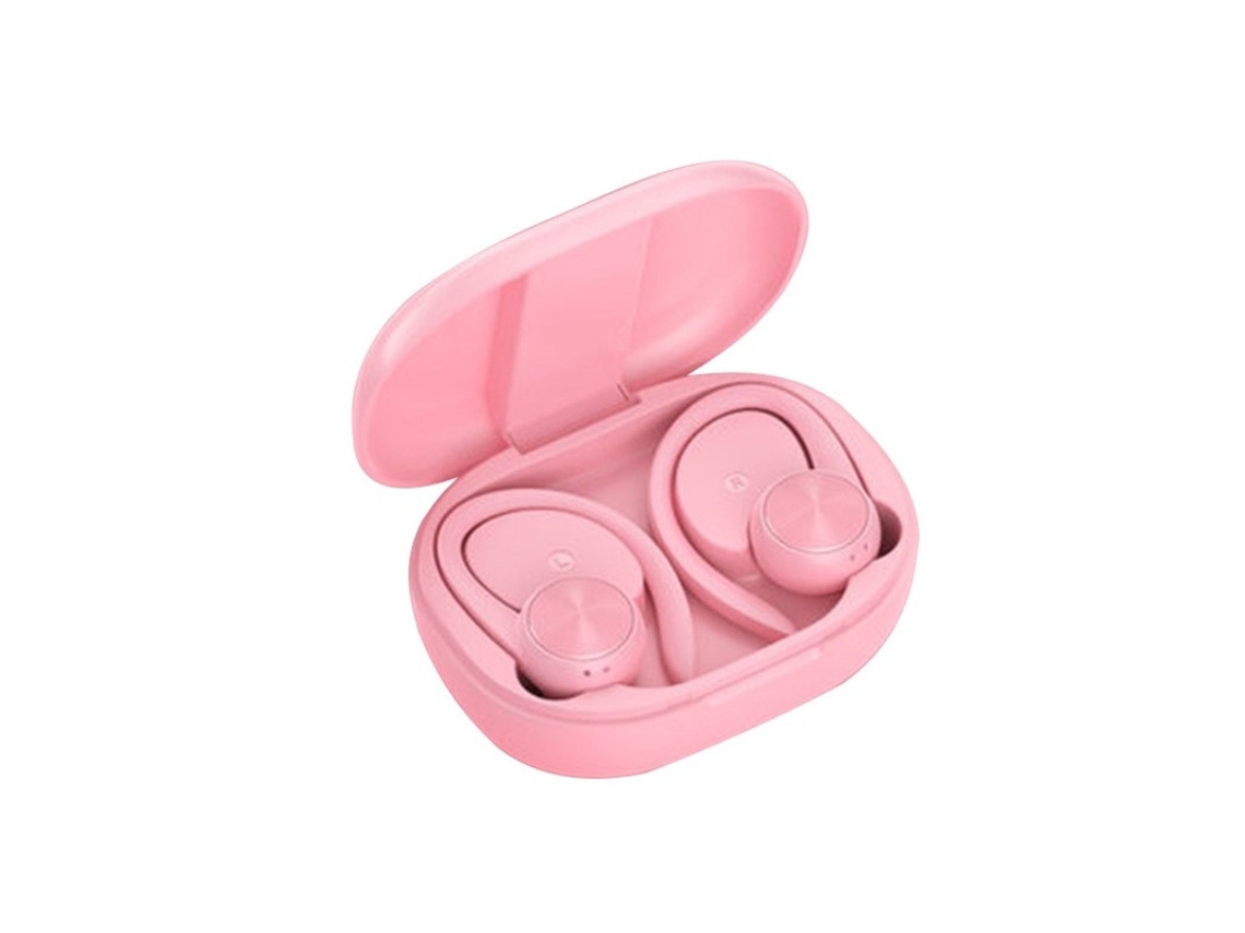 Auriculares Sem Fio Embutido Para Apple Yizhood Bluetooth Rosa