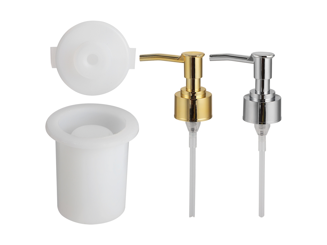 Molde de silicona para botella de jabón con bomba, redondo para perfume.