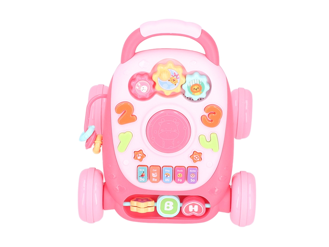 Dan26-máquina De Aprendizaje Temprano Mini Carrito Juguete Tambor Música Bilingüe Historias Educación Temprana Rojo