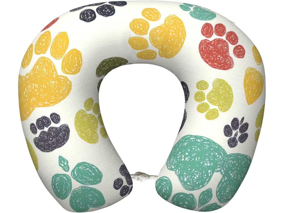 Almohada Viaje Espuma Viscoelástica Poliéster, Soporte Relajación, Fácil Viajes
