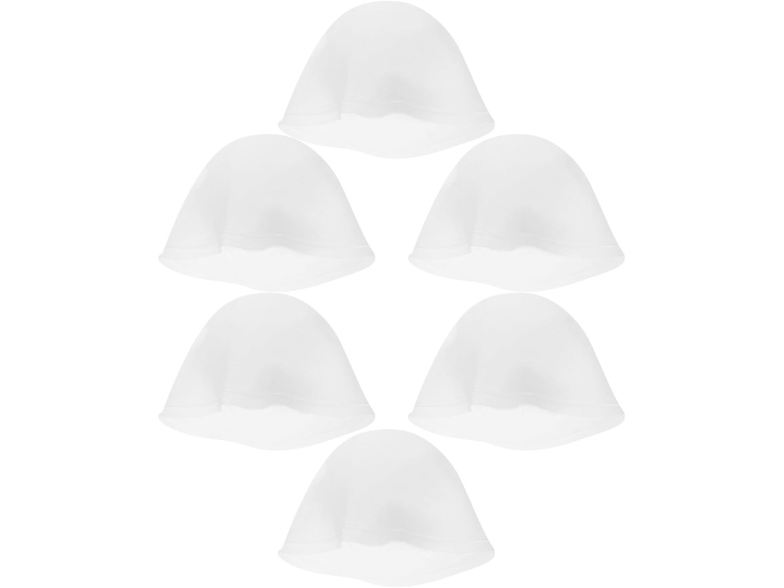 Bonny De Mèches En Silicona Blanco Réutilisable 6 Pièces, Protection Pour Teinture Capillaire,