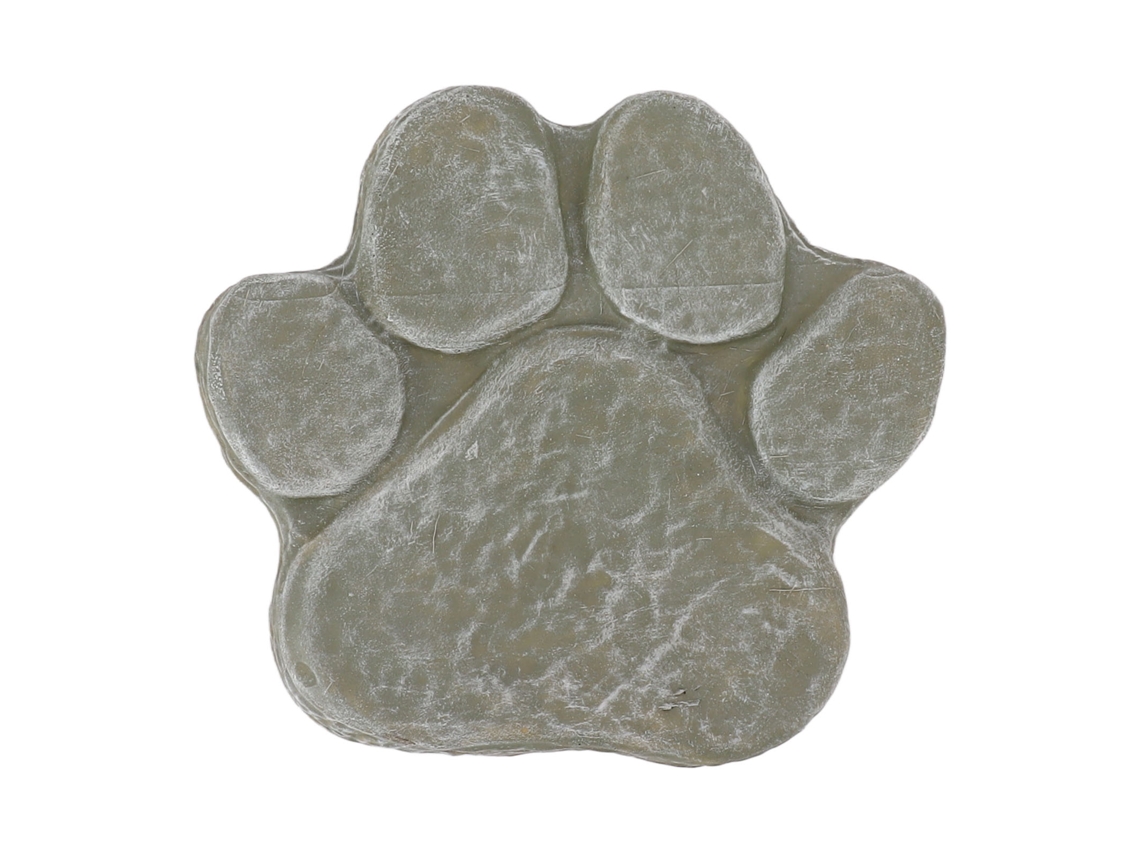 Piedra conmemorativa con huella de pata de perro, Green Moss Garden
