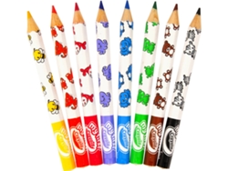 Lápiz de Color CRAYOLA Mini Kids 8 Jumbo Decorated (8 Colores)