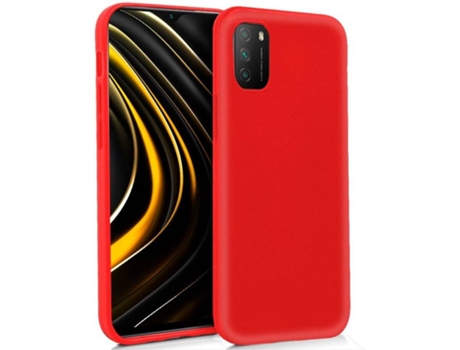 Funda Xiaomi Redmi 9T COOL Silicona (Rojo)
