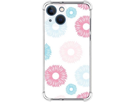 Carcasa iPhone 13 Mini (5.4) TUMUNDOSMARTPHONE Dibujos Antigolpes Flores 06 Multicolor