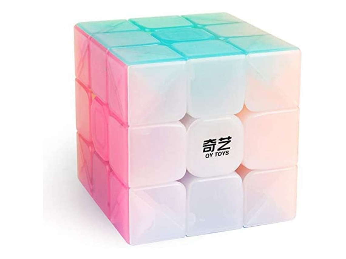 Cubo Mágico 3x3, Juguete Warrior W Jelly Transparente Pastel, Sin Pegatinas, Rompecabezas De Velocidad