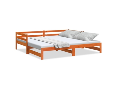 Sofá Cama Nido VIDAXL Marrón Madera (90x200 cm)