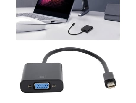 HURRISE Adaptador Mini a Vga Mini Displayport a Vga Adaptador Mini Macho a Vga Hembra Convertidor con Parte de Sonido