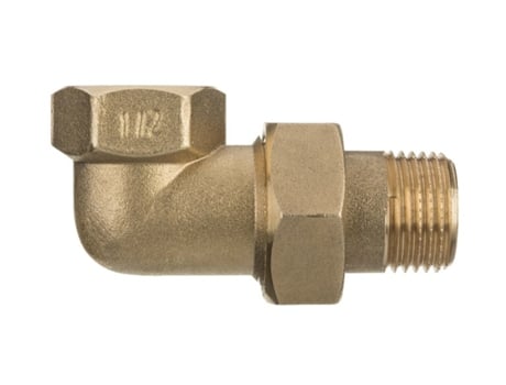 Conexión de Tubo con Rosca de 3/4, Codo de Unión de Rosca de Tubo de 25 mm, Unión de Conexiones Hembra x Macho en Latón