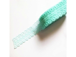 Cinta de encaje de 10 yardas para costura, decoración DIY, novia, Halloween, Navidad, modificación de disfraces, verde menta