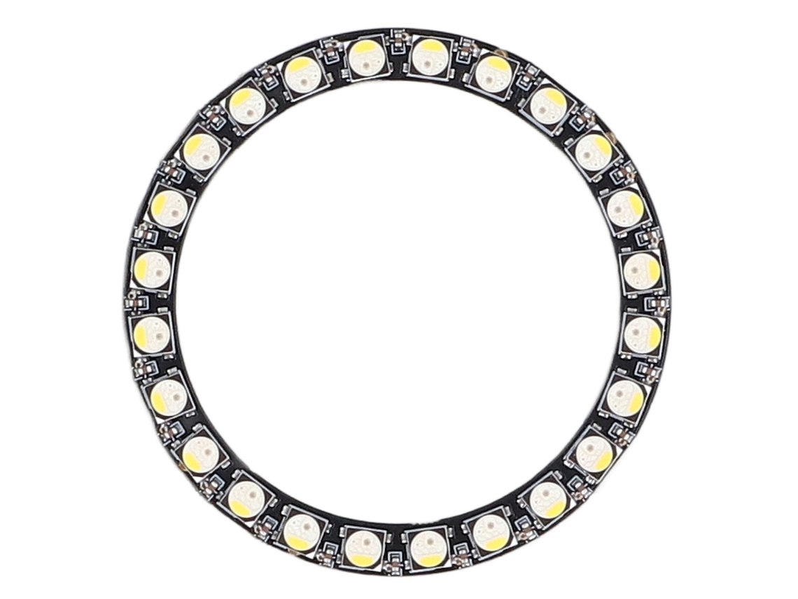 Anel de luz LED RGB de 24 bits SK6812 com 32 cores e luz branca fluorescente para teto.