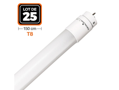 25 Tubos LED Neón 25W 150cm T8 Blanco frio 6000K Gama Pro EUROPALAMP