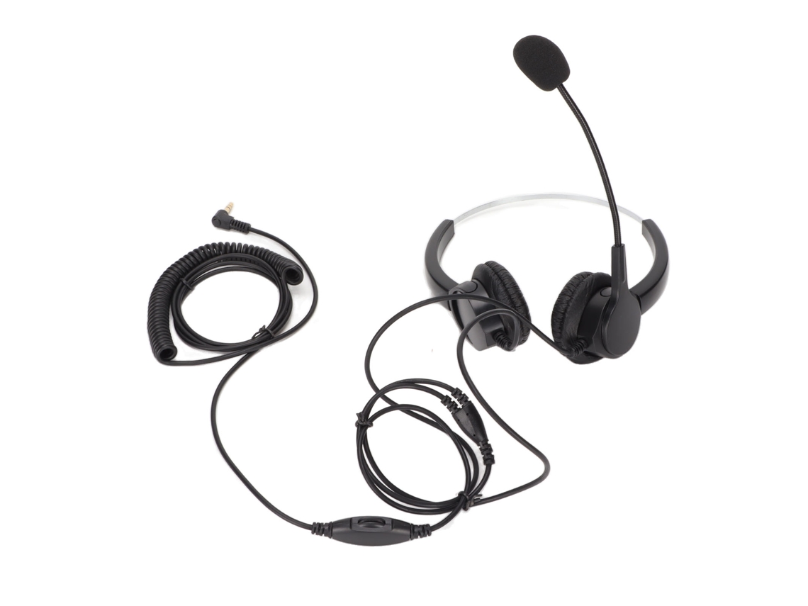Auriculares Para Call Center Con Micrófono Antirruido Cableado 3.5mm Para Pc Y Portátil