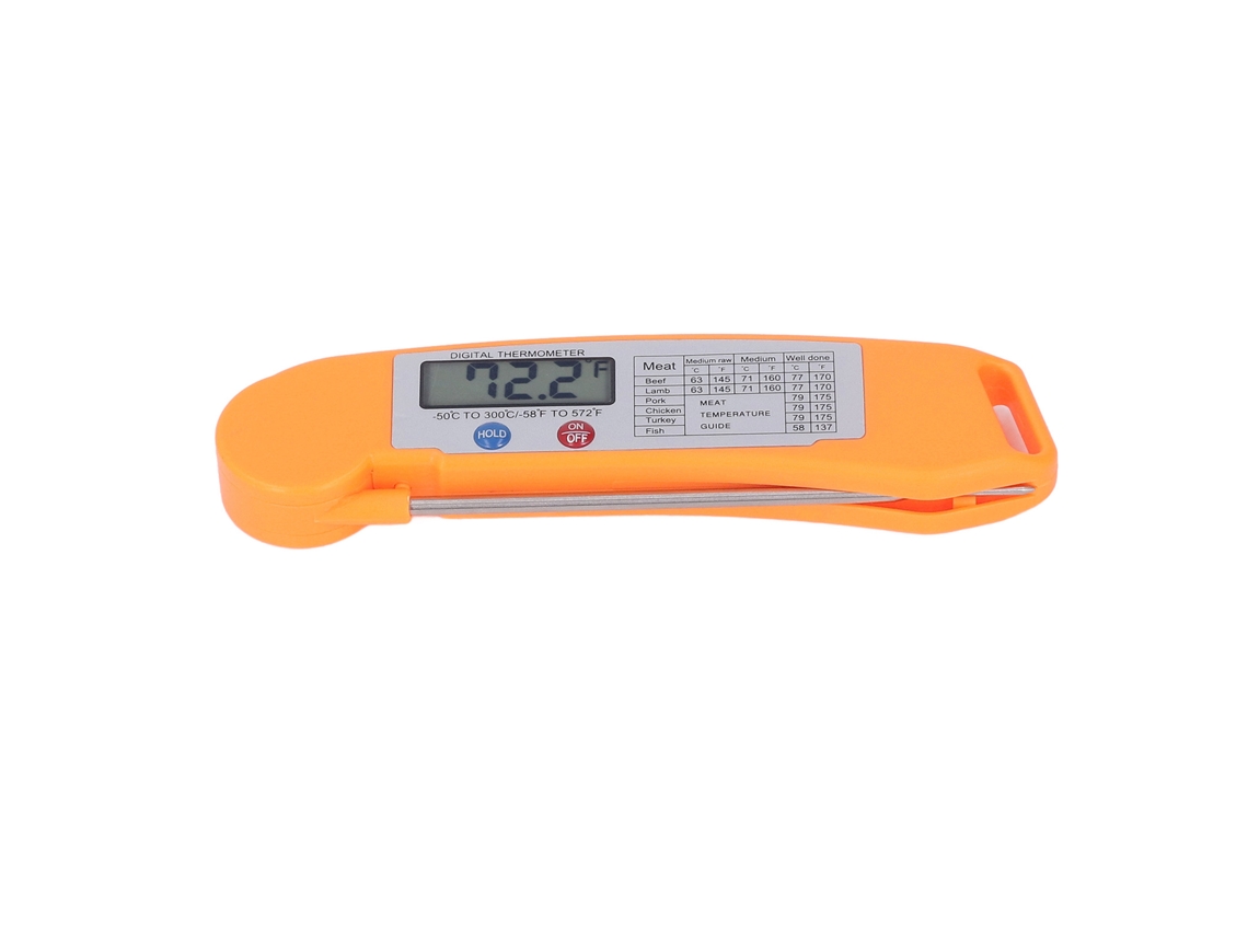 Termómetro digital plegable para alimentos con sonda de acero inoxidable 304, para cocina | Sin marca