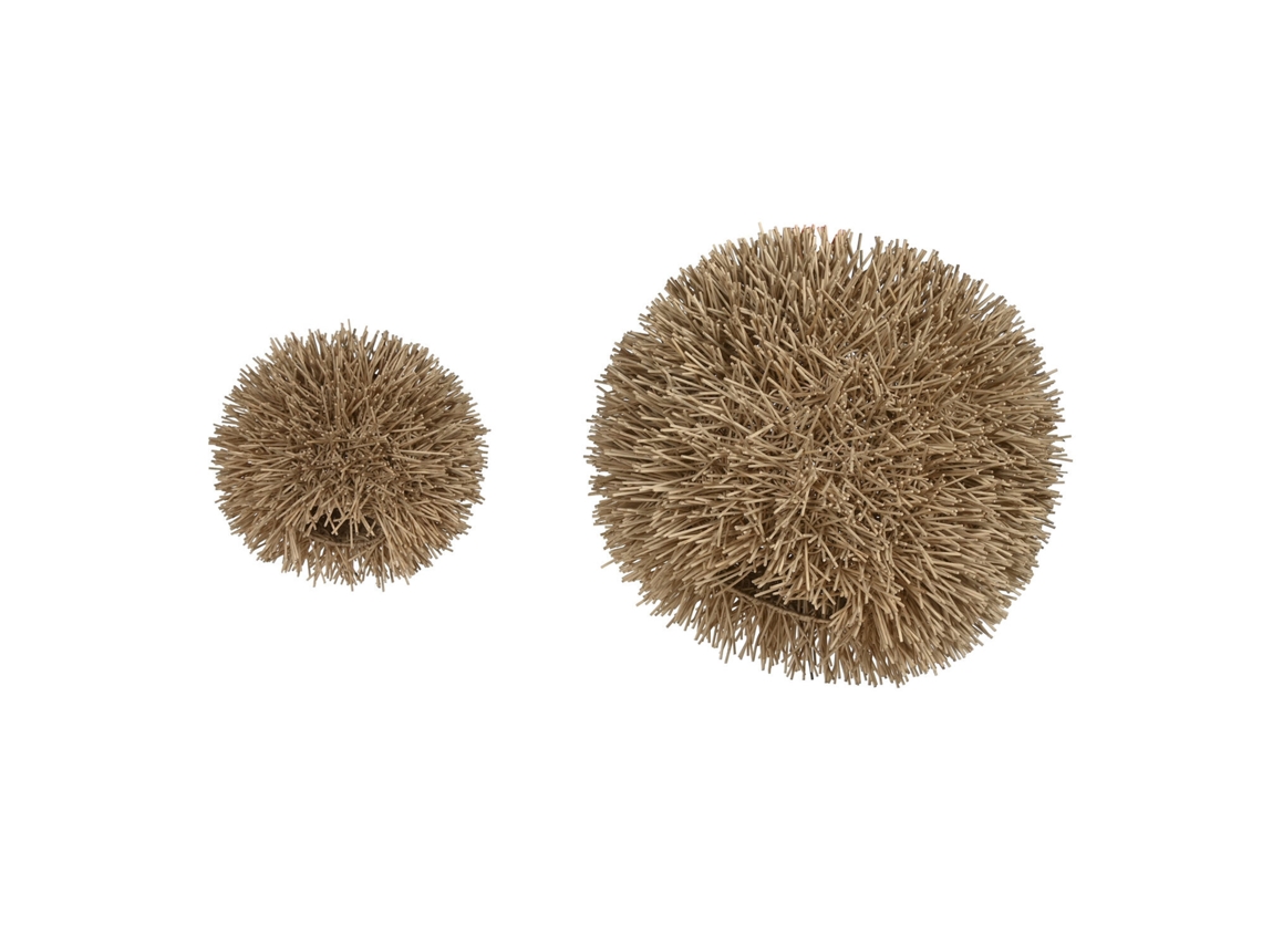 Set 2 Pantalla Bambú Hecho A Mano Natural 60x60x60cm