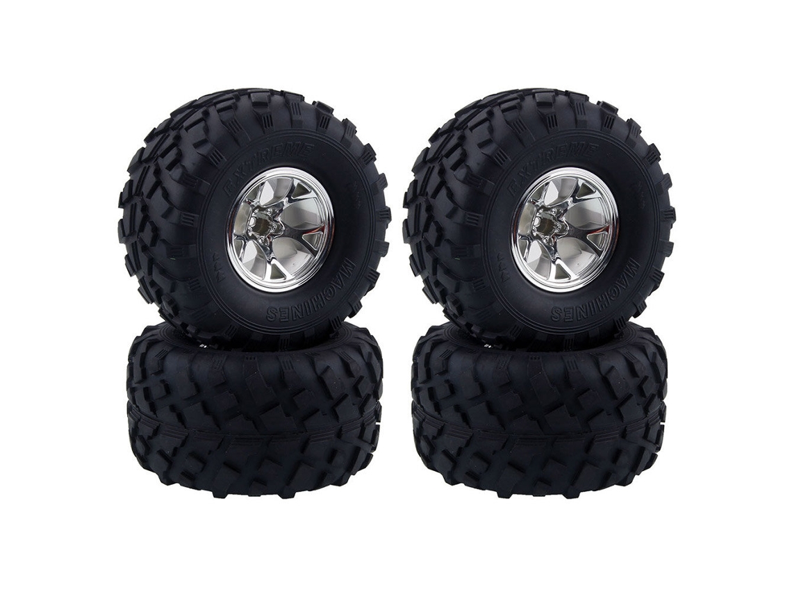 Blue4pcs Austar Wheel Tires Plastic Wheel Rims For 1/10 Rc Crawler Hsp Hpi Car Parts