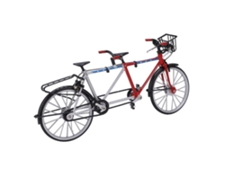 Modelo De Bicicleta Tándem A Escala 1/10, Mini Bicicleta De Simulación, Desmontable, Regalo, Decoración De Mesa.