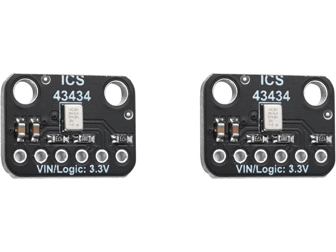 2 Módulos De Micrófono Digital Mems Ics-43434 I2s, Cc 1,5 V-3,6 V, Filtro De Paso Bajo.