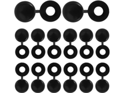 M4 Tapones Abatibles Tornillos Negros Tapas Decorativas