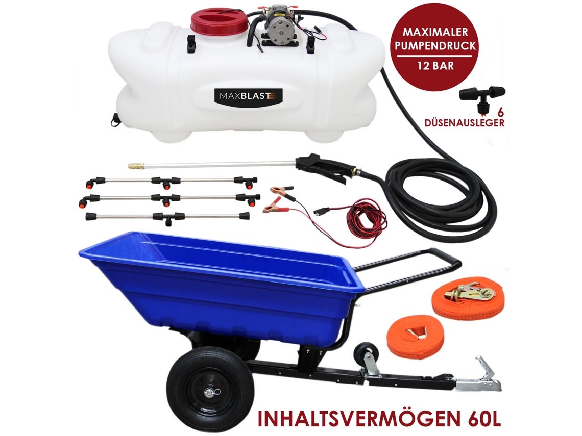 Remolque y Pulverizador T-MECH 295 kg de 12V