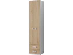 Armario MUEBLAM Nieve Roble Melamina (50x232x50 cm)