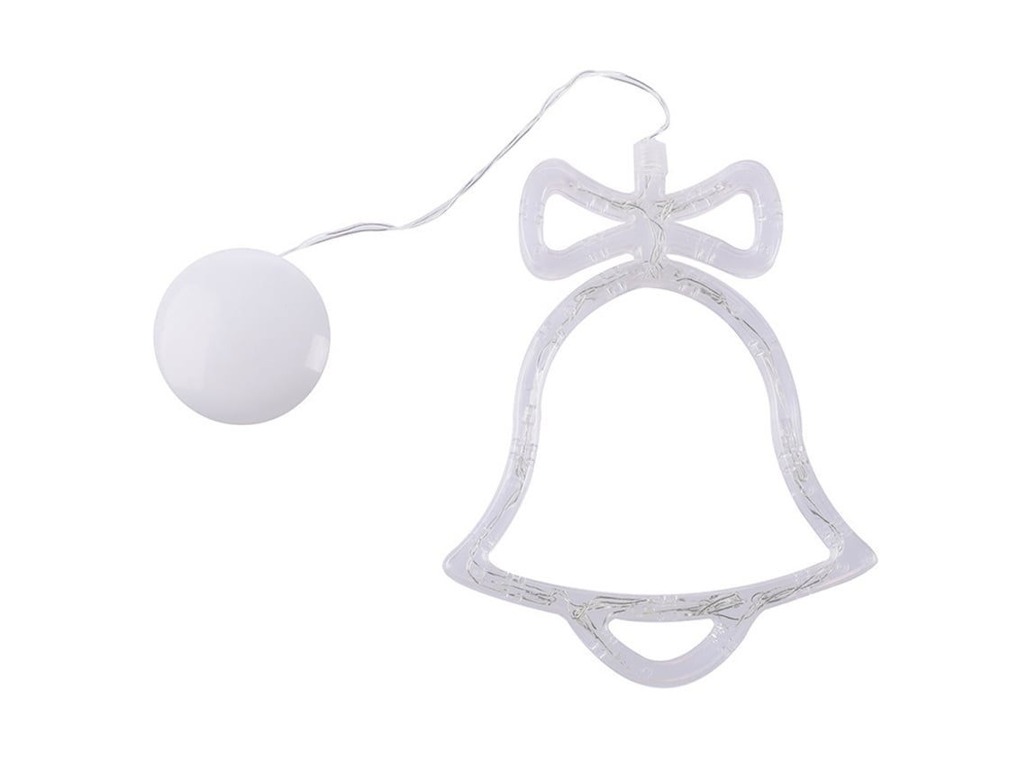 Juego De 5 Luces Navideñas Led, Luces Colgantes Para Ventana Con Ventosa (con Campanillas), Ahorro De Energía, Diseño Moderno Y Ergonómico,