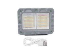Linterna De Trabajo Led Portátil Recargable Con Energía Solar, 10000 Lúmenes, Resistente Al Agua Ip6