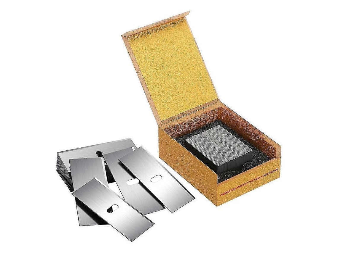 Cuchillas De Repuesto Para Cortadora De Marcos De Fotos - Kit De 100 Piezas En Acero Inoxidable Plateado