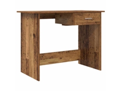 Mesa | Escritorio de madera antigua de 100 x 50 x 76 cm, madera tratada.