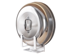 Soporte de tapa de olla de aluminio espacial, organizador de cocina NEVEANCE