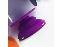 Soporte De Airebag De 360° Rotación Libre Retráctil Universal Morado Para Teléfonos Móviles En Coche