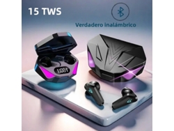 Fones de Ouvido Totalmente Sem Fio MDUG com Microfone Baixa Latência Controle de Volume Isolamento Ruído À Prova D'água Bluetooth 5.1