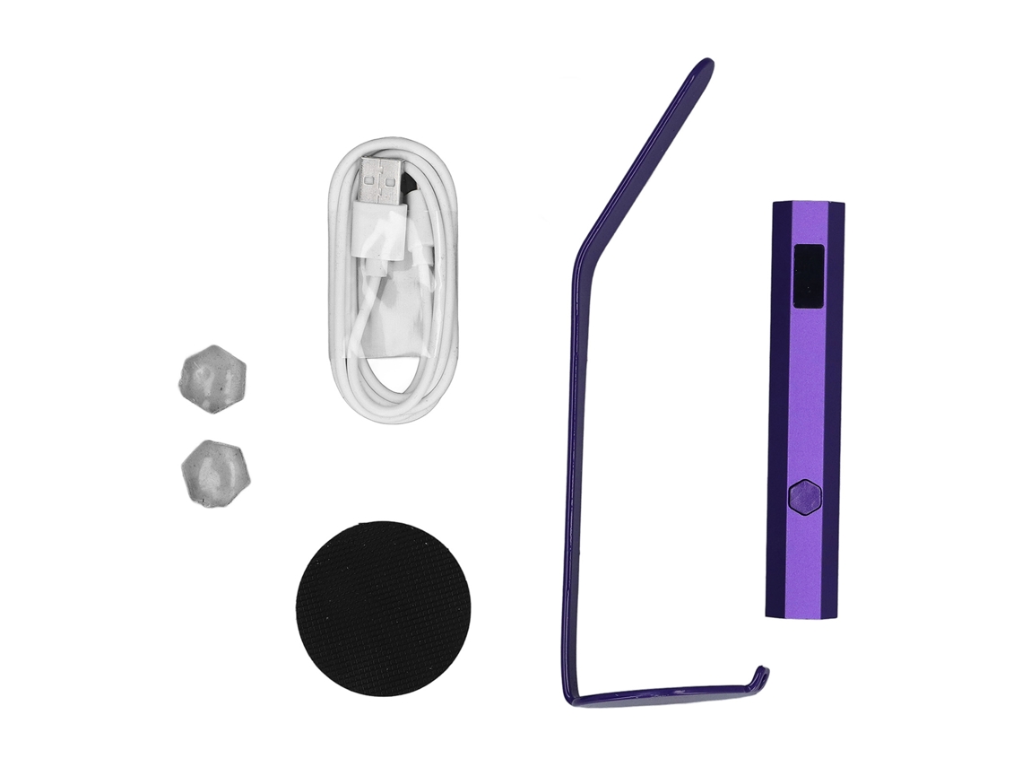 Lámpara de uñas LED UV portátil para uñas de gel, mini secador de uñas con soporte, secado rápido, ideal para uso doméstico.