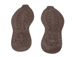 Kit De Reparación De Suelas De Zapatos Antideslizantes Elásticas De Goma Recortables Para Zapatillas Deportivas Marrones, Tallas 41-44.