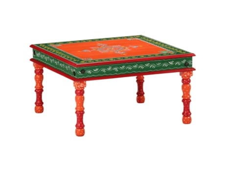 Mesa De Café VIDAXL Naranja Madera (54x54x30 cm)