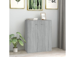 Aparador De Madera Contrachapada Gris Sonoma 60x30x75 Cm