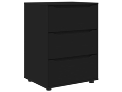 Mueble de almacenaje negro 60x48x81 cm Madera procesada MAISON EXCLUSIVE